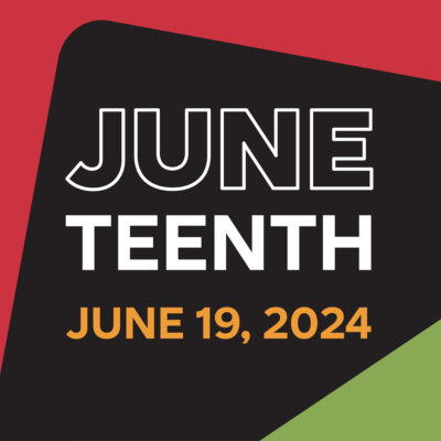 Social post graphic example: JUNETEENTH
